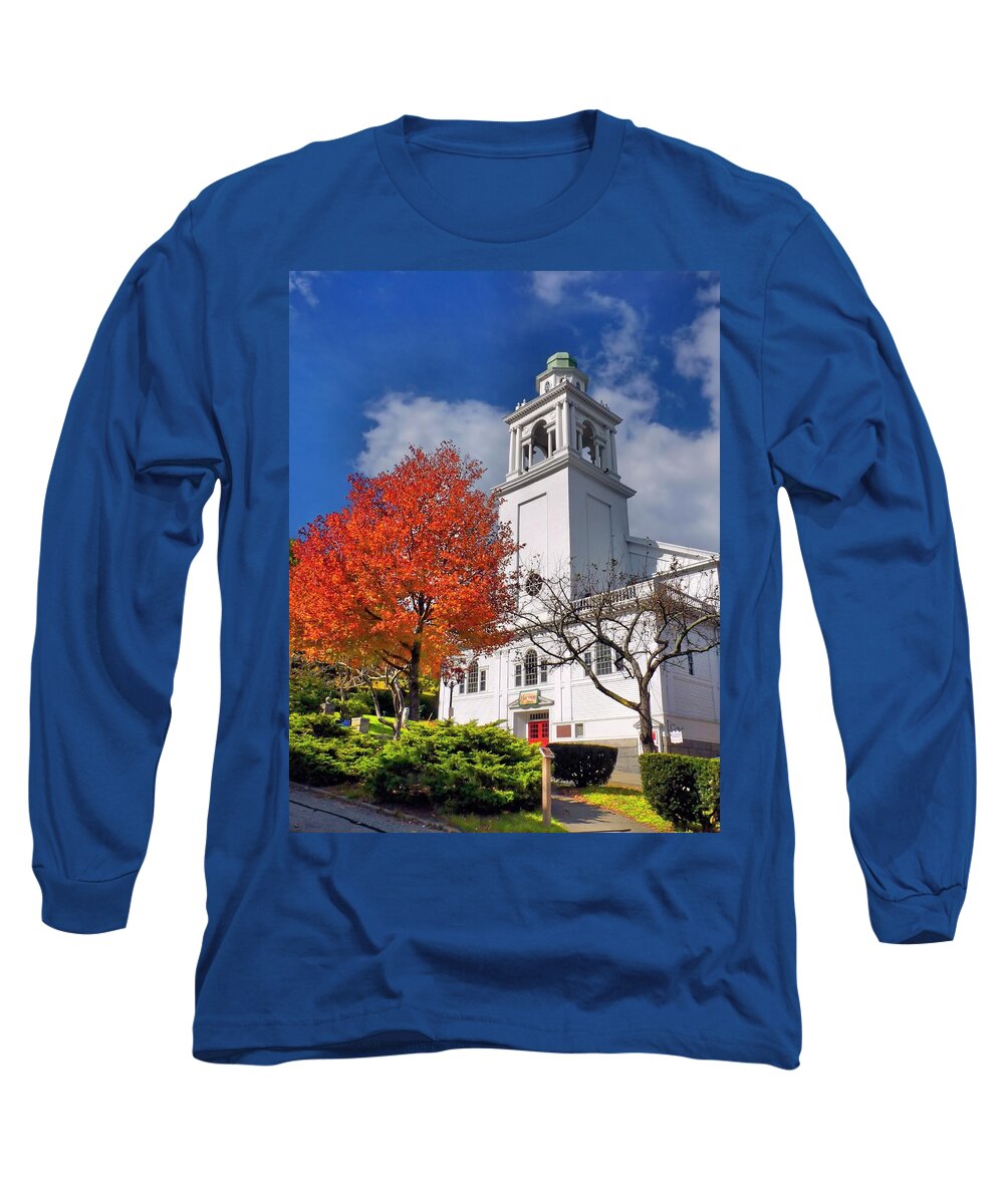Church Of The Pilgrimage Long Sleeve T-Shirt featuring the photograph Church of the Pilgrimage by Janice Drew