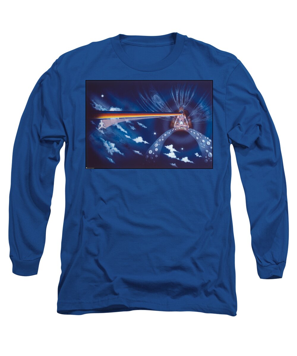 Peace Long Sleeve T-Shirt featuring the painting Cosmic Mediator by Leonard Rubins