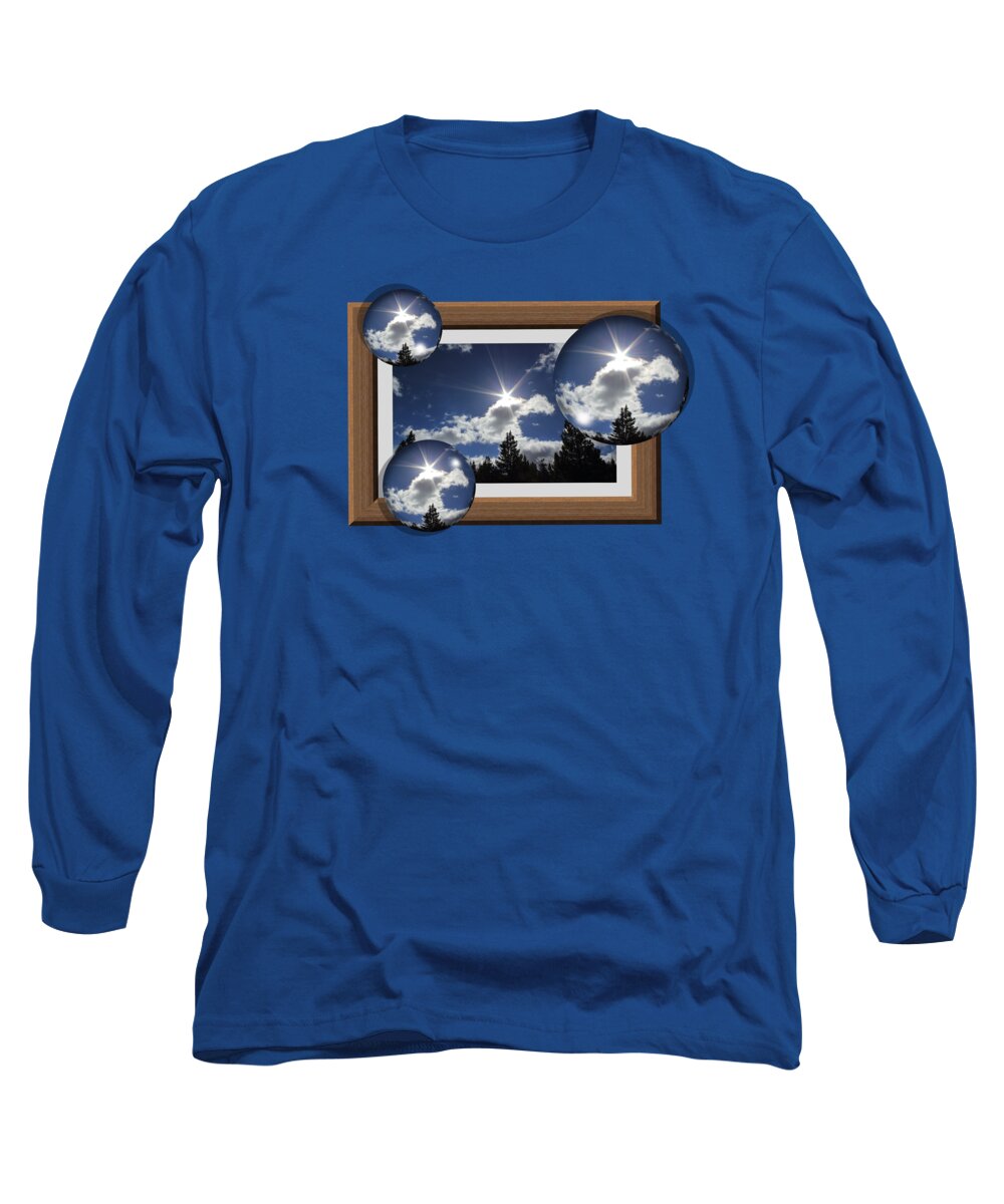 Bubble Long Sleeve T-Shirt featuring the photograph Drifting Away by Shane Bechler