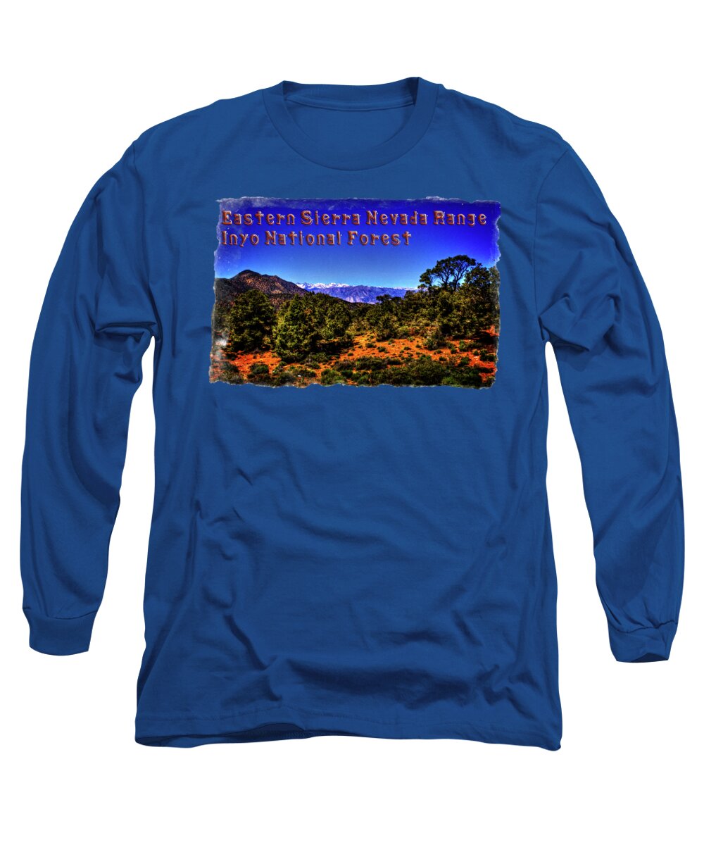 California Long Sleeve T-Shirt featuring the photograph Eastern Sierras from the White Mountains by Roger Passman