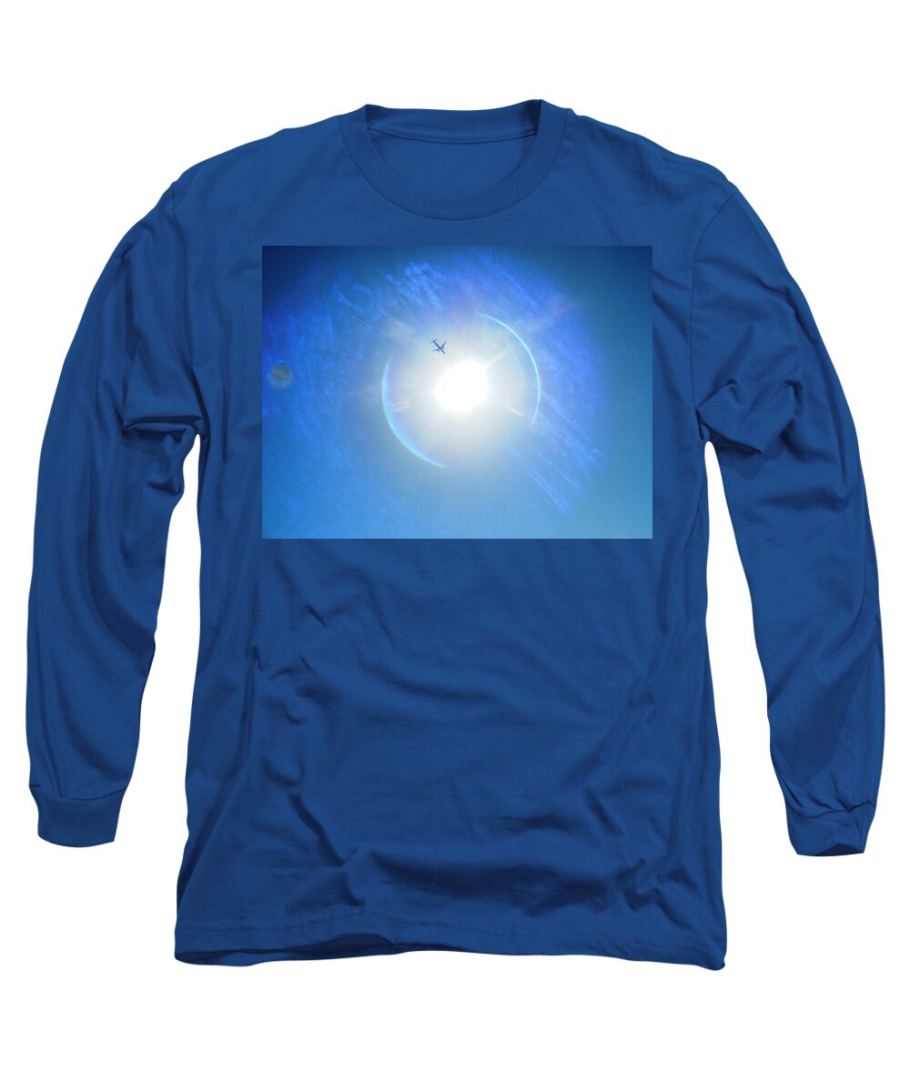 Rebecca Dru Long Sleeve T-Shirt featuring the photograph Entering the Solar Dimension by Rebecca Dru
