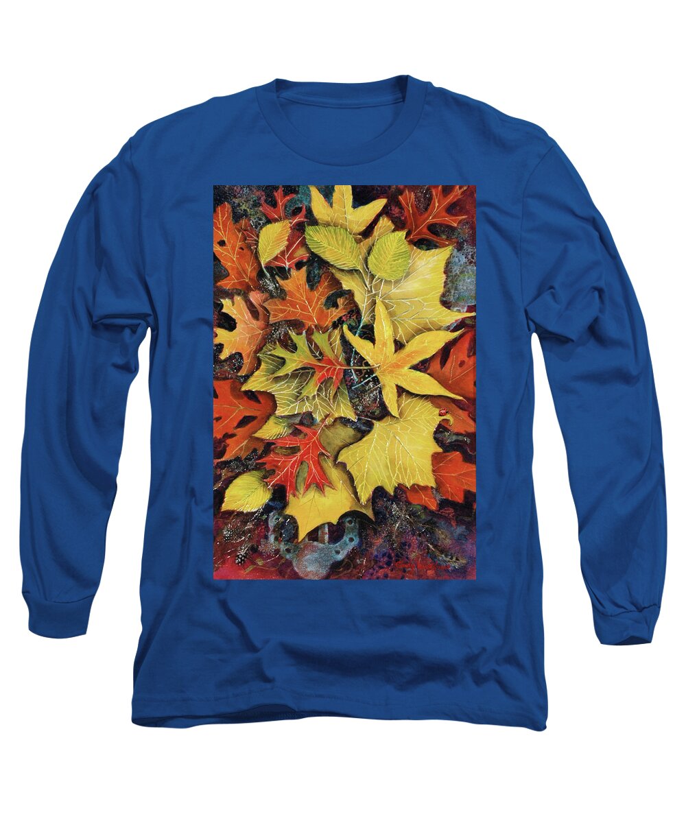 Artwork Long Sleeve T-Shirt featuring the painting Fall Fell by Cynthia Westbrook