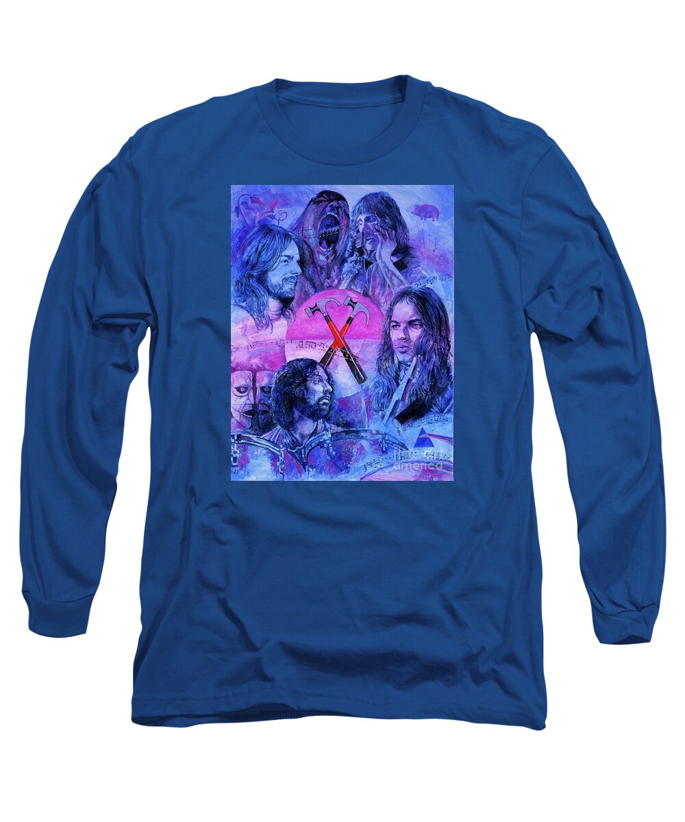  Long Sleeve T-Shirt featuring the painting Generation Floyd by Igor Postash