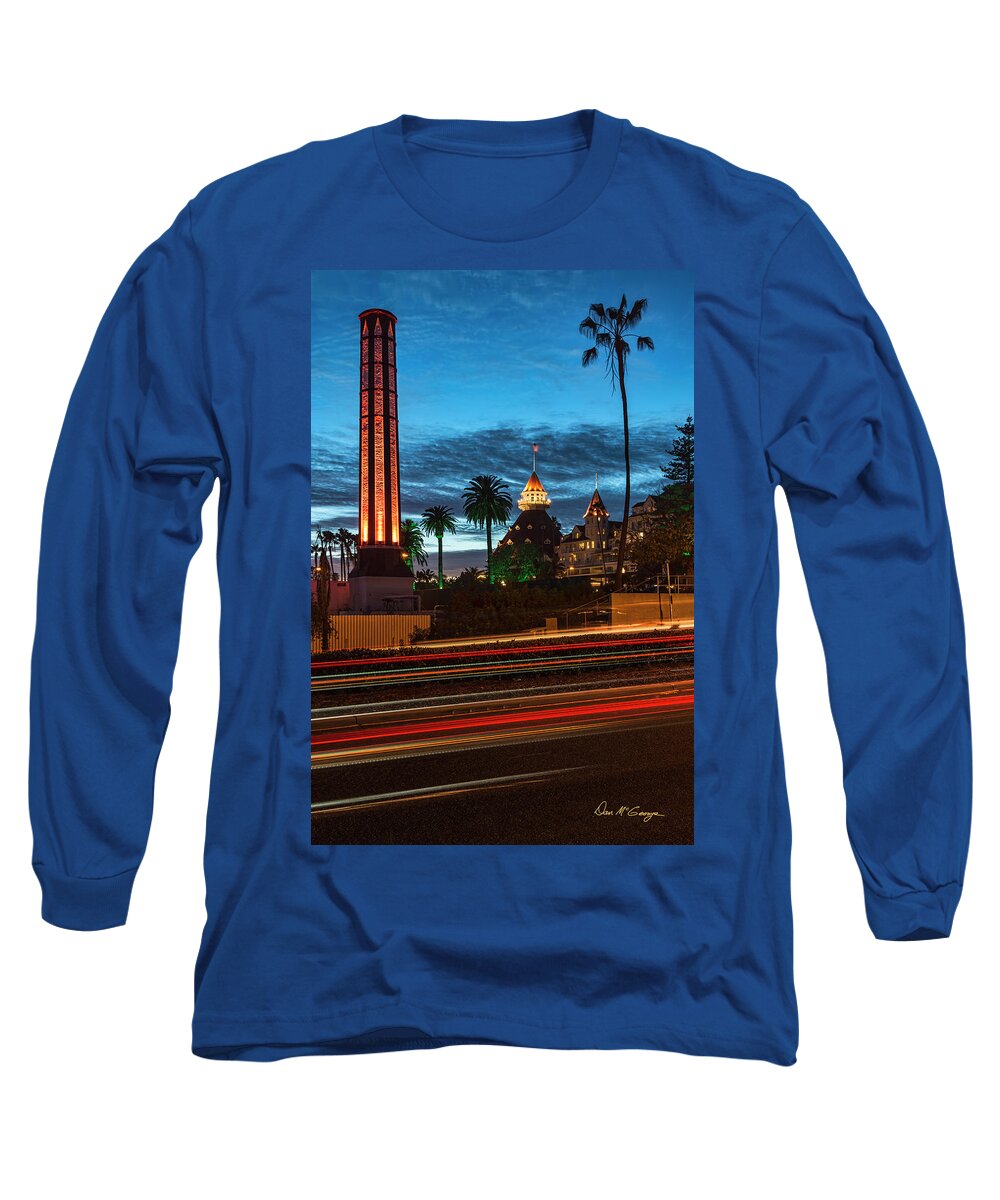 Hotel Del Coronado Long Sleeve T-Shirt featuring the photograph It's Still Standing by Dan McGeorge