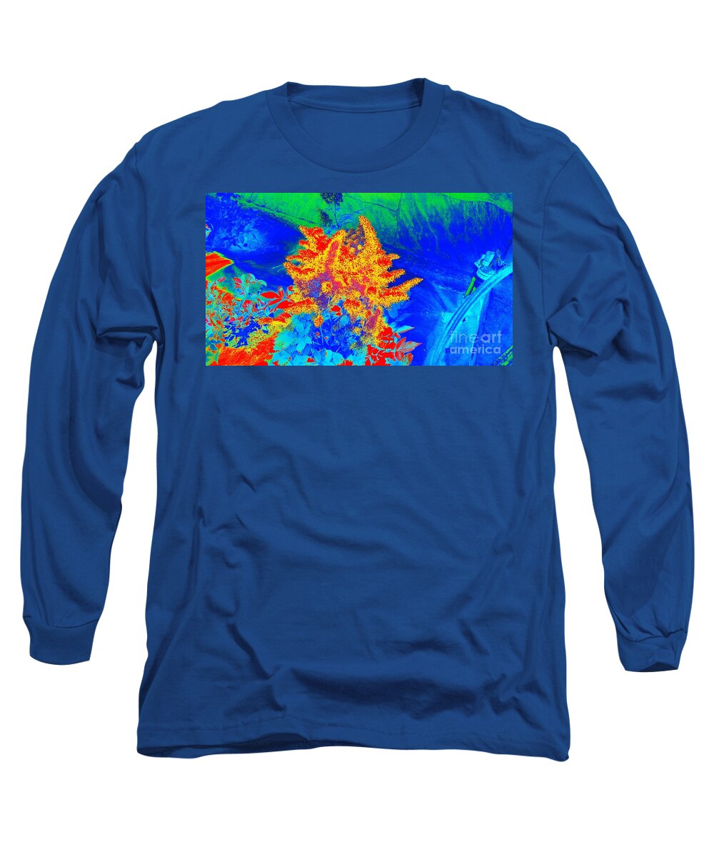 Floral Long Sleeve T-Shirt featuring the digital art Infared by Steven Wills