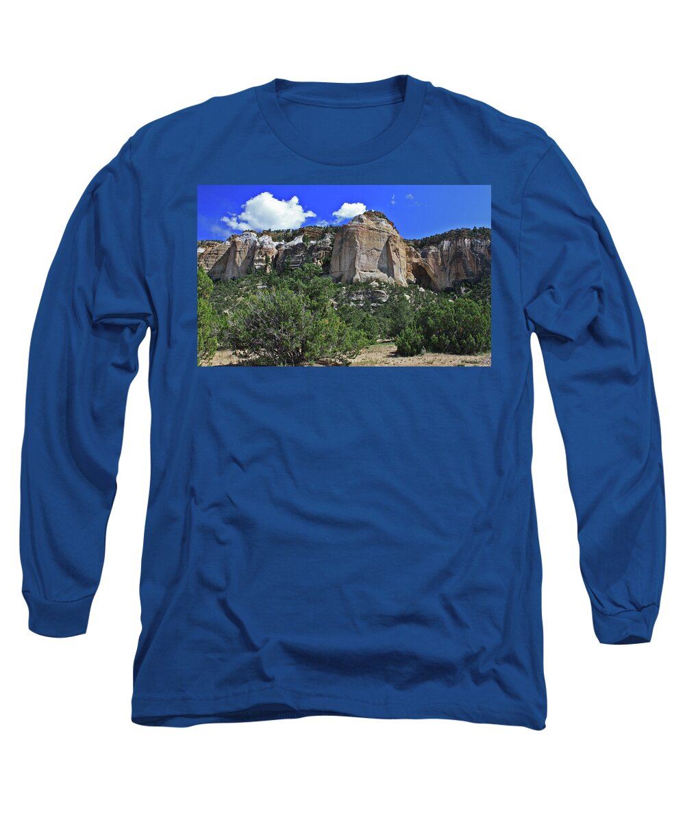 Landscape Long Sleeve T-Shirt featuring the photograph La Ventana Arch by Gary Kaylor