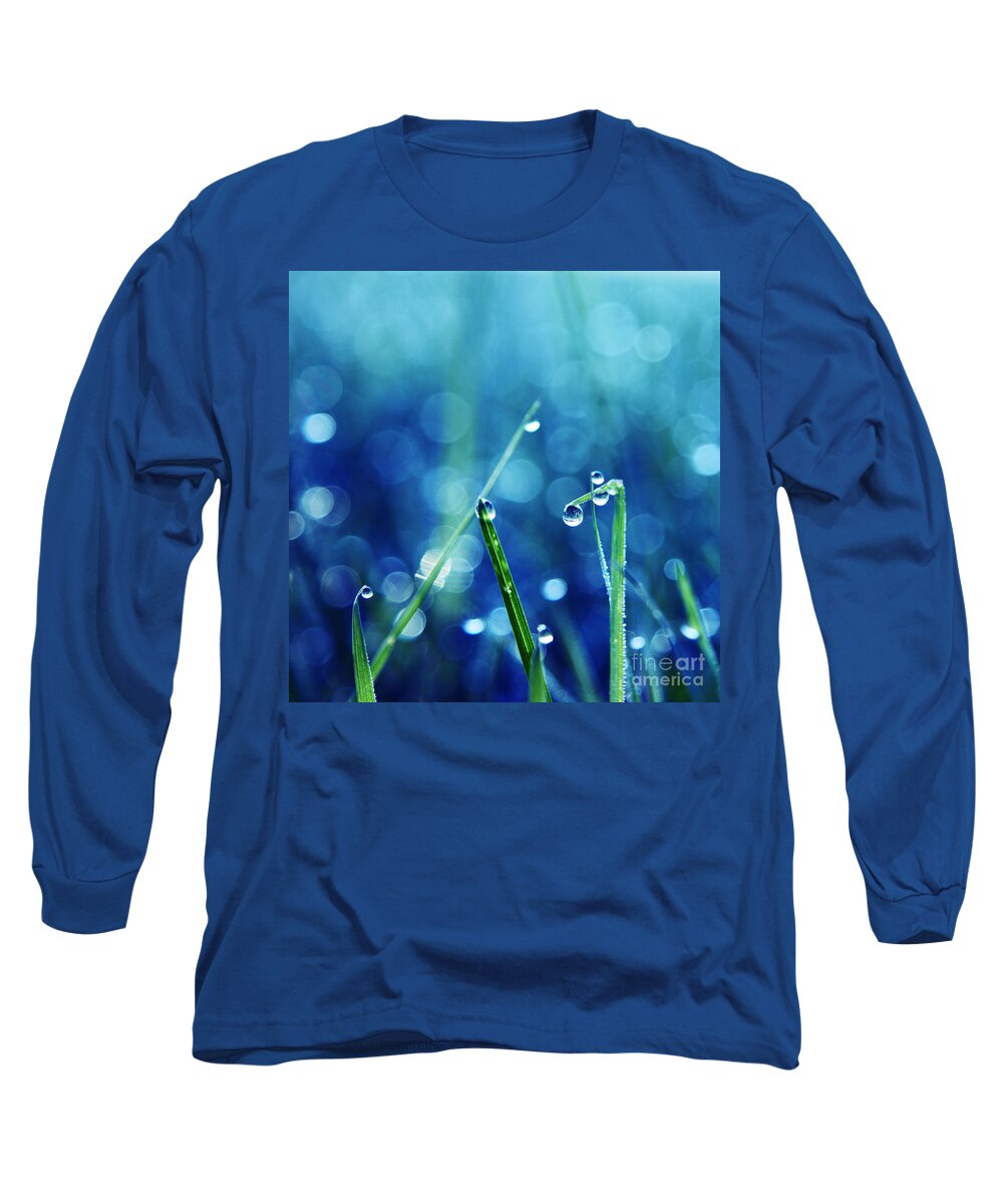 Grass Long Sleeve T-Shirt featuring the photograph Le Reveil - s01a by Variance Collections