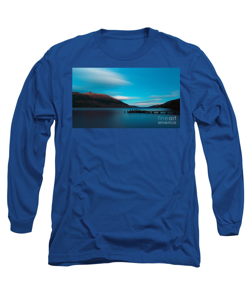 Loch Lomond Long Sleeve T-Shirt featuring the photograph Loch Lomond Blue by Maria Gaellman
