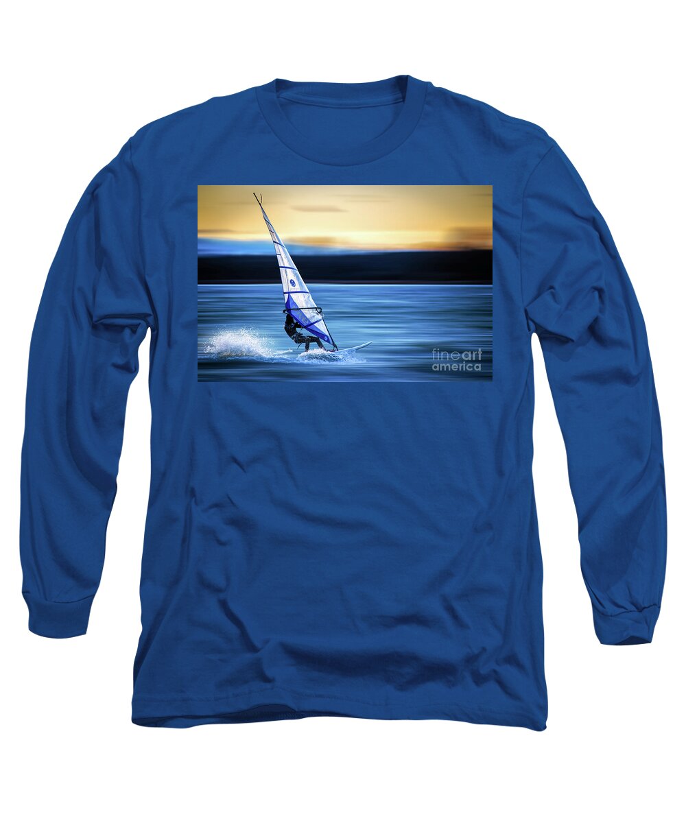 Ammersee Long Sleeve T-Shirt featuring the photograph Looking Forward by Hannes Cmarits