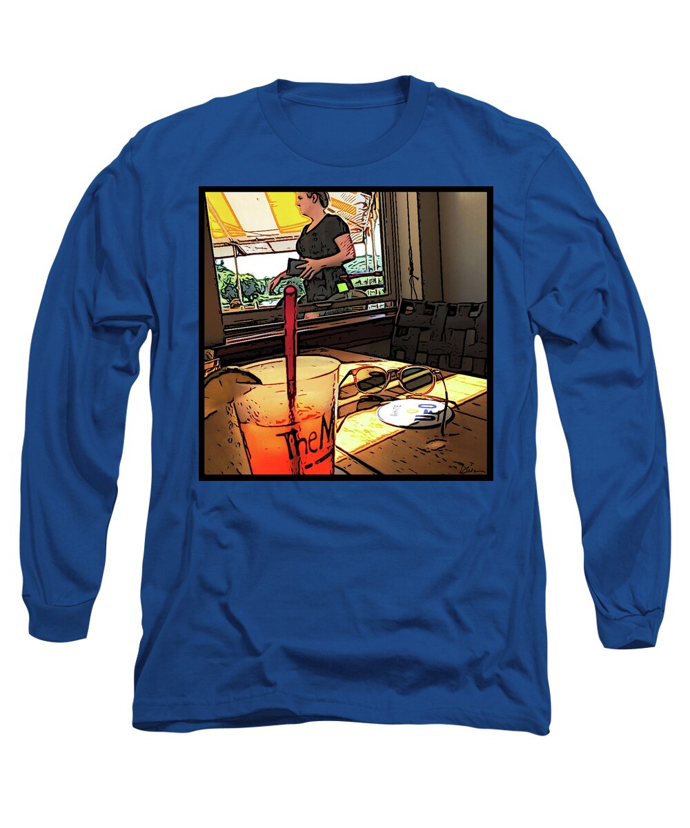 Marina Long Sleeve T-Shirt featuring the photograph Lunch At The Marina by Peggy Dietz