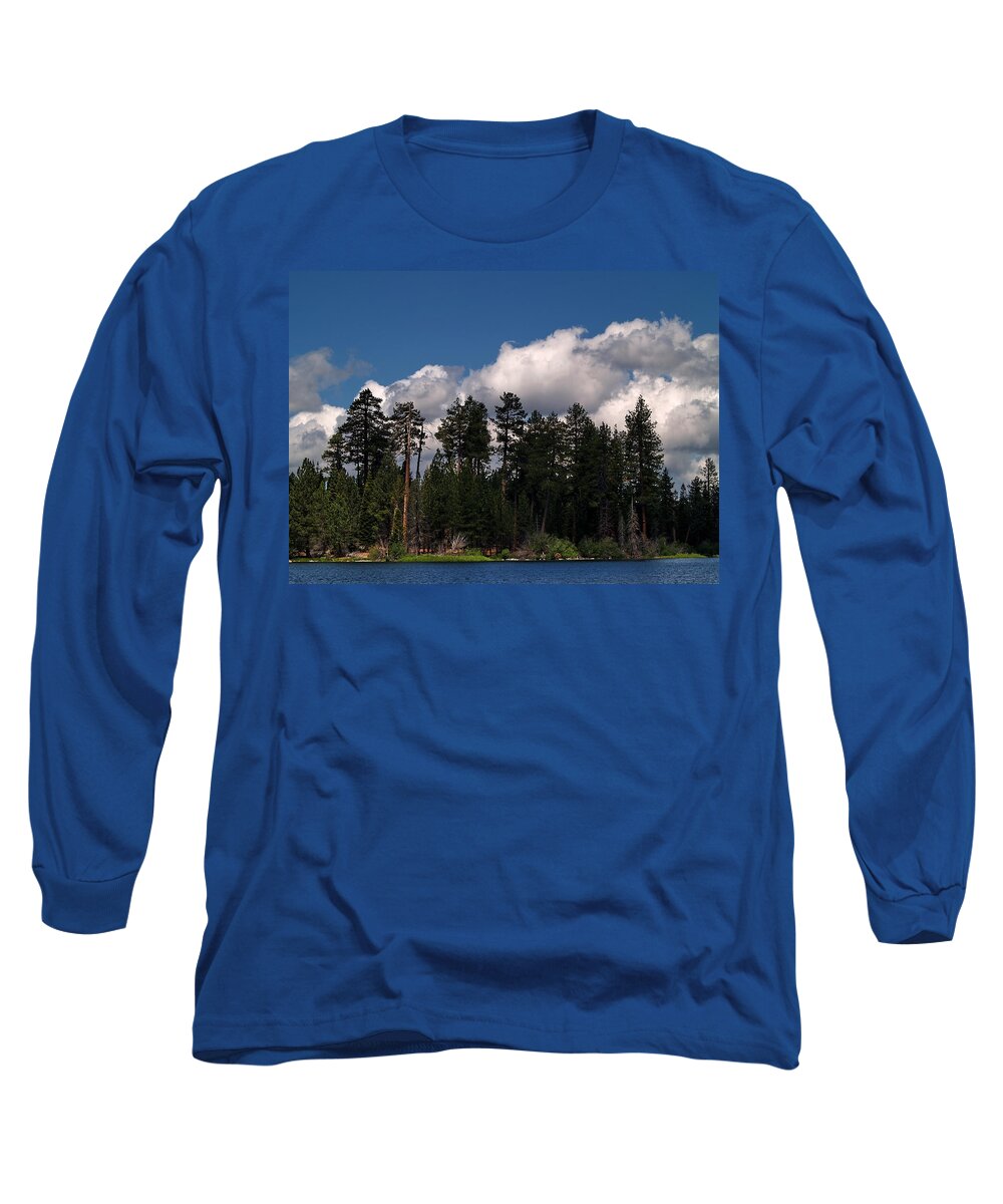 Landscape Long Sleeve T-Shirt featuring the photograph Manzanita Lake by Richard Thomas
