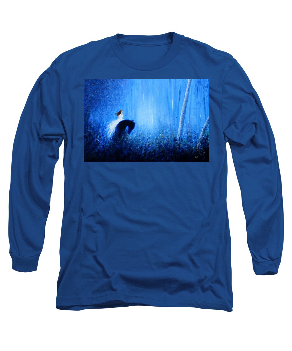 Dream Long Sleeve T-Shirt featuring the painting Maybe a Dream by Kume Bryant
