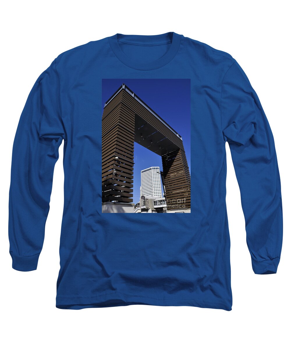 Riverwalk Long Sleeve T-Shirt featuring the photograph New Orleans Riverwalk by Andrew Dinh