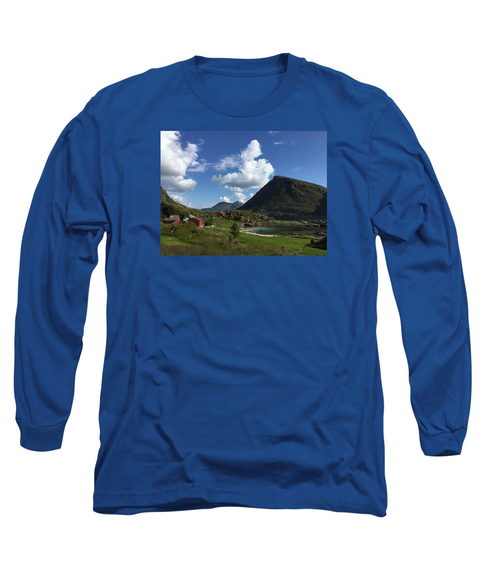 Landscape Long Sleeve T-Shirt featuring the photograph Norway by Petter Tangmyr