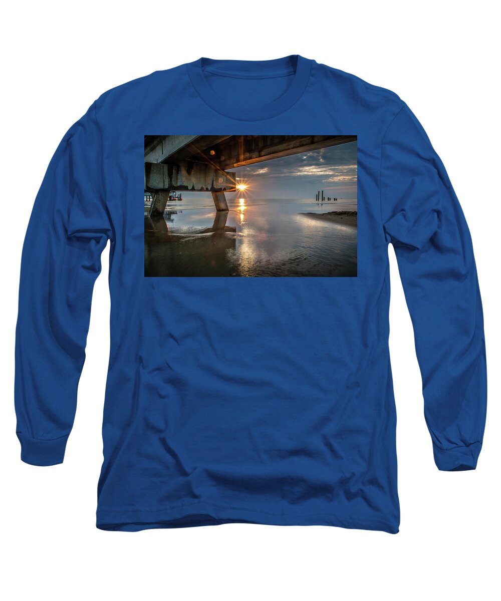 Sunrise Long Sleeve T-Shirt featuring the photograph Ocean View Sunrise by Larkin's Balcony Photography