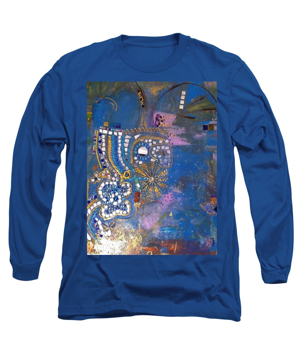  Long Sleeve T-Shirt featuring the painting Of South 4 by Lilliana Didovic