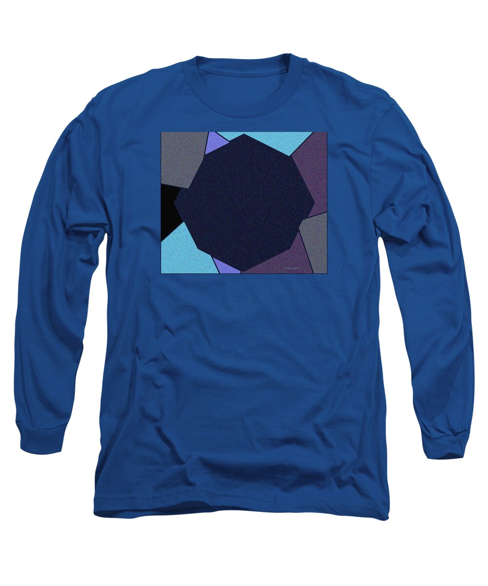 Abstract Long Sleeve T-Shirt featuring the digital art On the Job by Lenore Senior