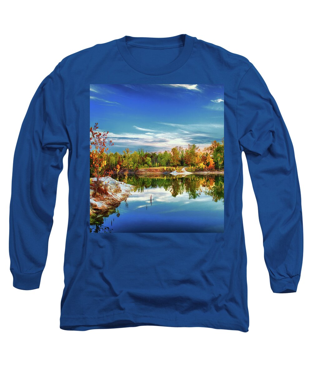 Autumn Long Sleeve T-Shirt featuring the photograph Painted Klondike Autumn by Bill and Linda Tiepelman