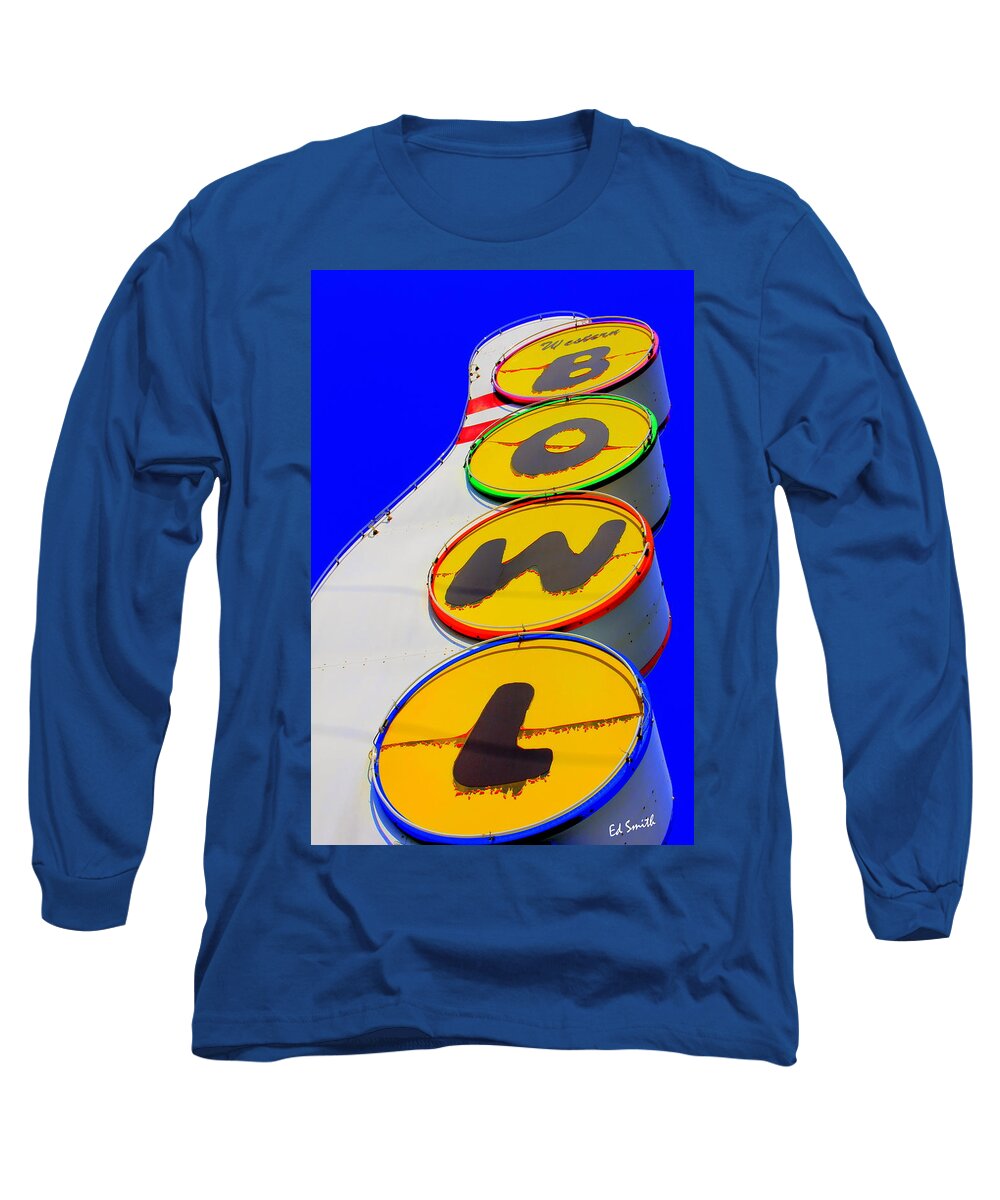 Rain Bowl Of Color Long Sleeve T-Shirt featuring the photograph Rain Bowl Of Color by Edward Smith