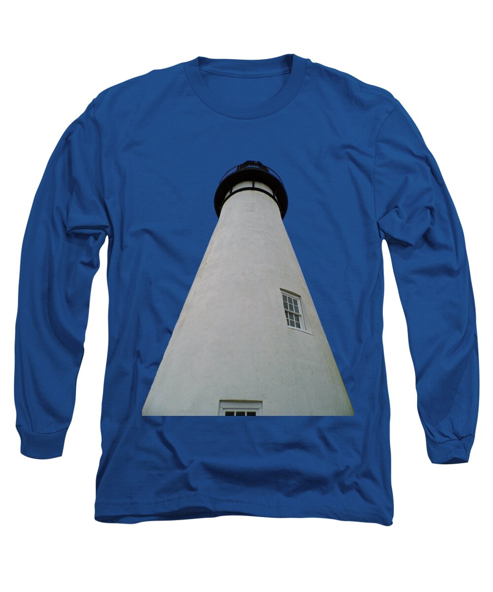 Lighthouse Long Sleeve T-Shirt featuring the photograph Rising Up Transparent For Customization by D Hackett