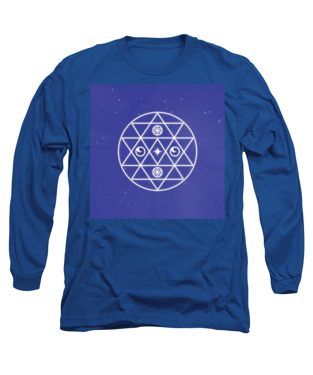 Abstract Long Sleeve T-Shirt featuring the digital art Souls Journey Home by Sallie Keys