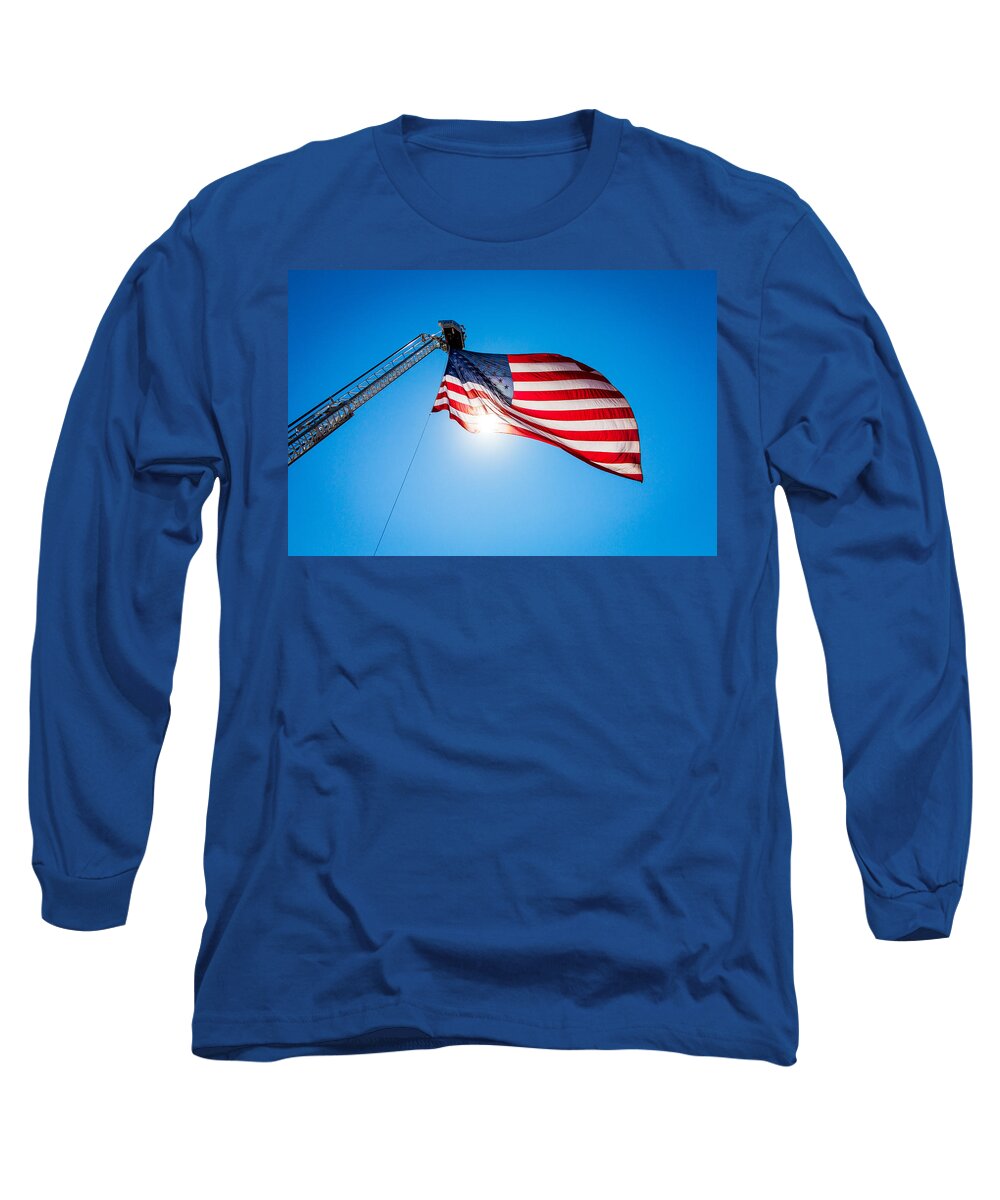America Long Sleeve T-Shirt featuring the photograph Stars and Stripes Forever by SR Green