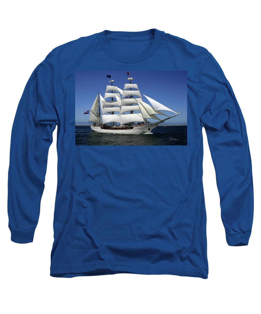 Color Long Sleeve T-Shirt featuring the photograph Tall Ship Europa by Frederic A Reinecke
