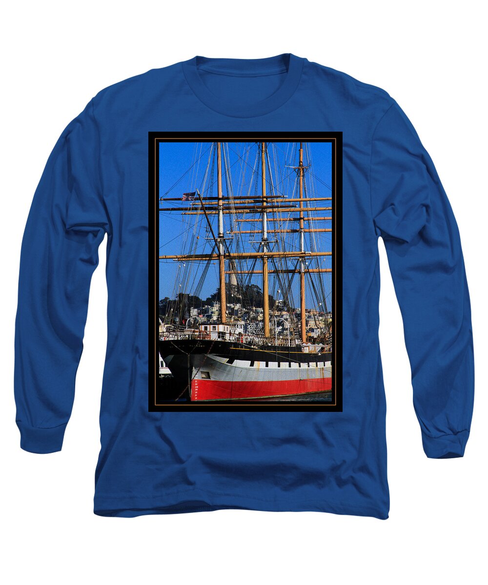 Bonnie Follett Long Sleeve T-Shirt featuring the photograph The ship Balclutha by Bonnie Follett