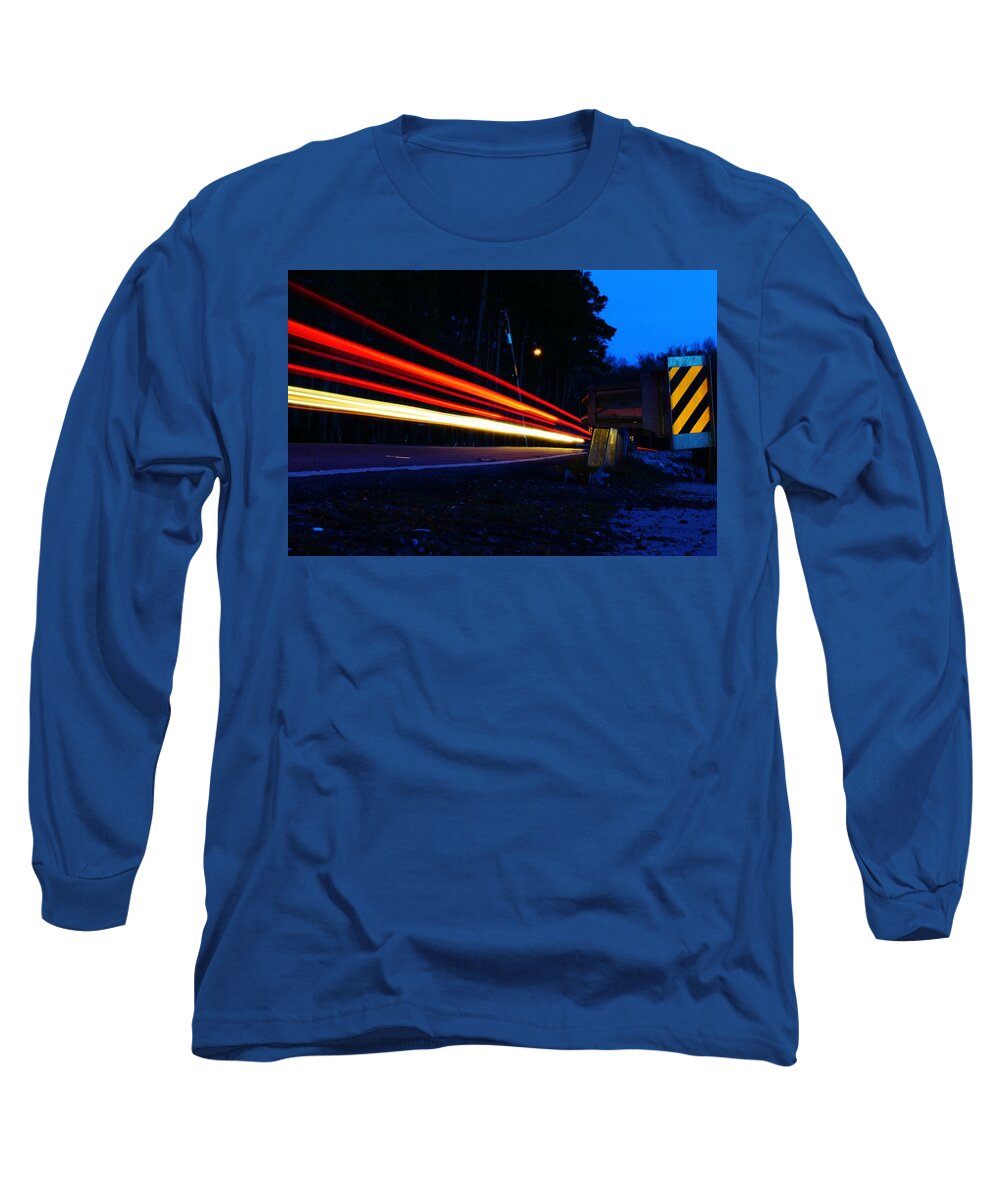 Light Trail Long Sleeve T-Shirt featuring the photograph The Trail To... by Nicole Lloyd