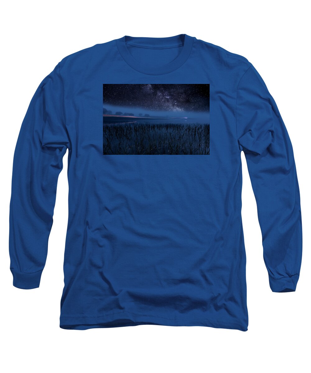 Night Long Sleeve T-Shirt featuring the photograph The Universe by Jorge Maia