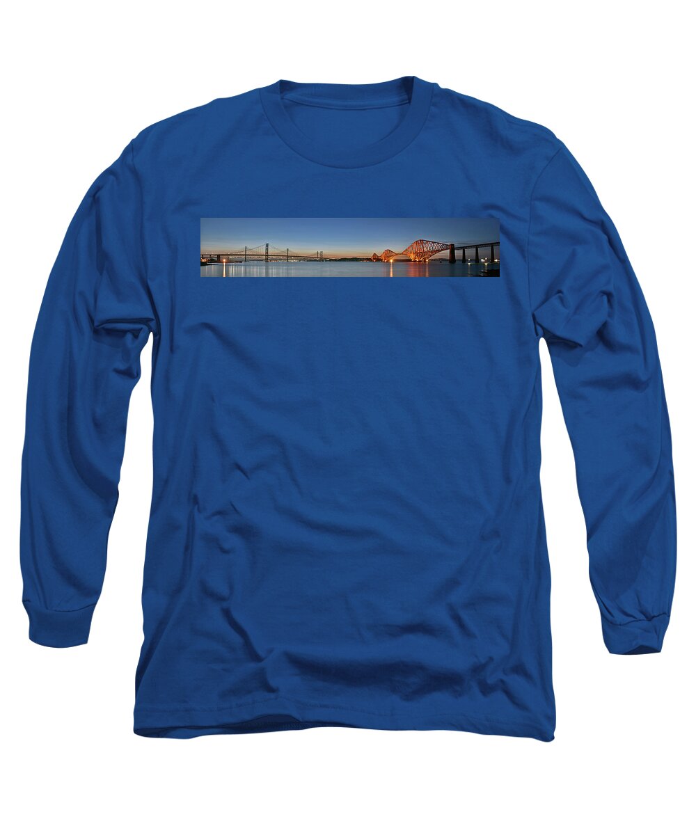 Scotland Long Sleeve T-Shirt featuring the photograph Three Forths at Dusk by Kuni Photography