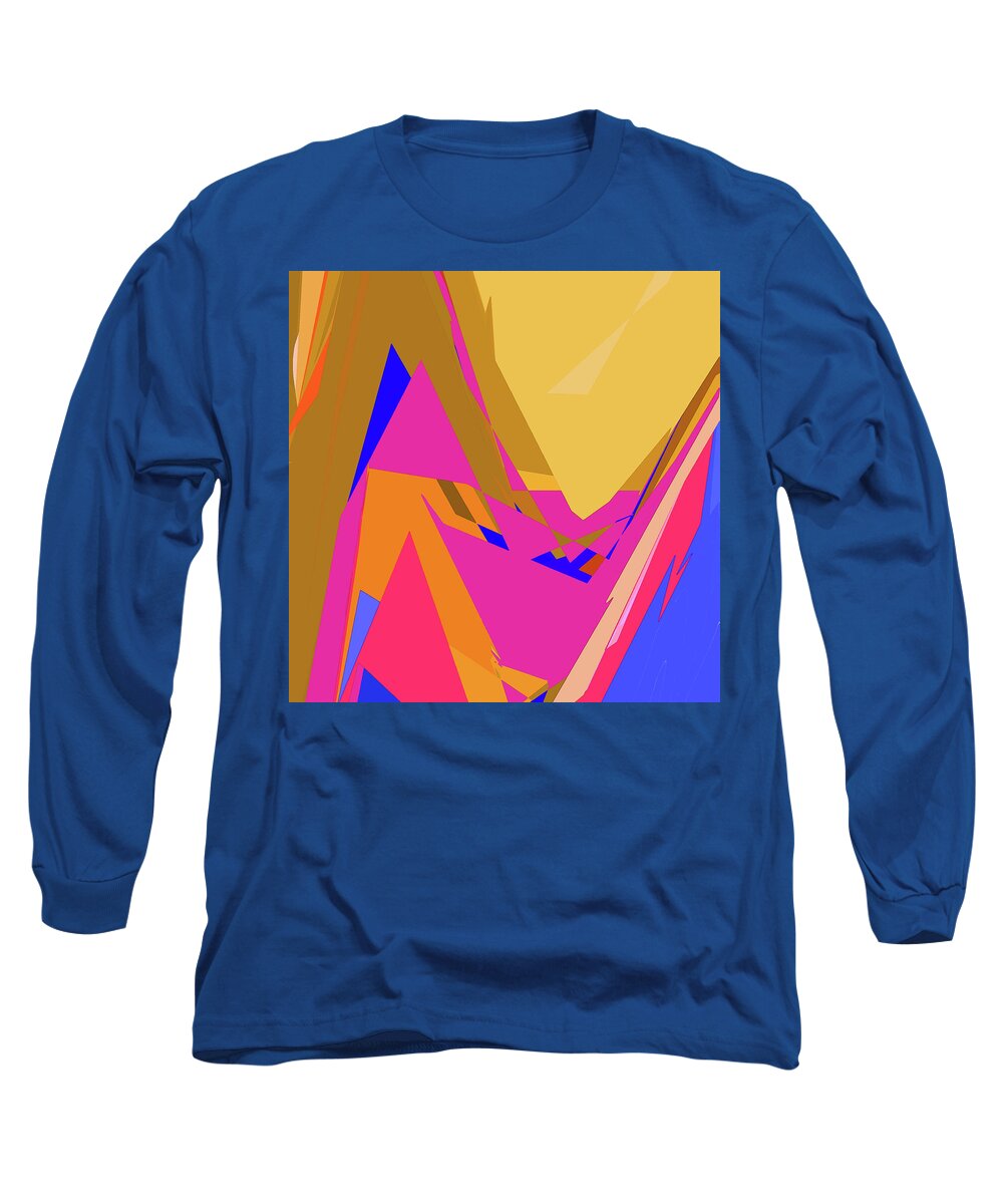  Long Sleeve T-Shirt featuring the digital art Tropical Ravine by Gina Harrison