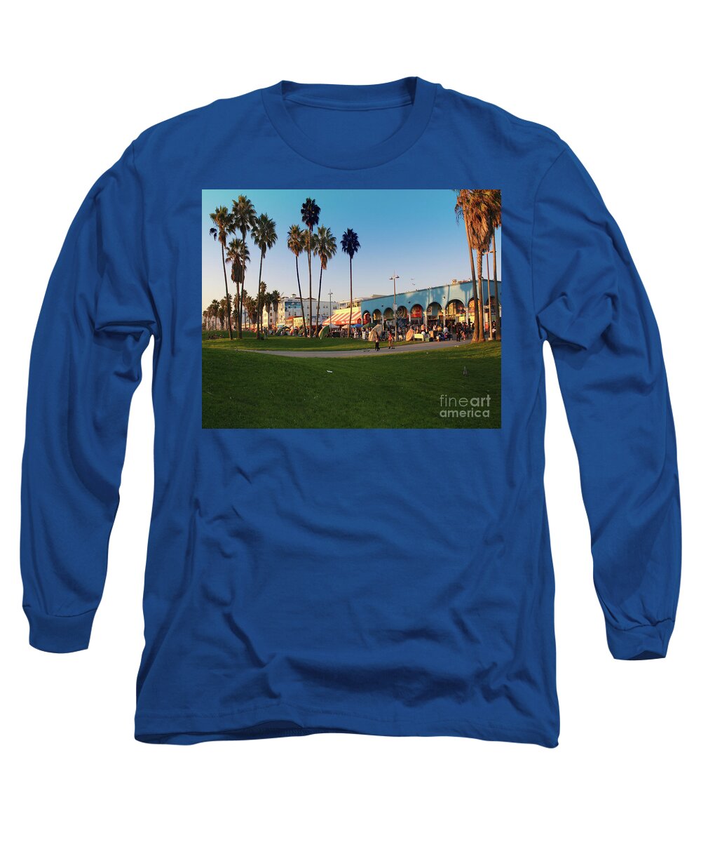 Venice Beach Long Sleeve T-Shirt featuring the photograph Venice Beach by Kelly Holm