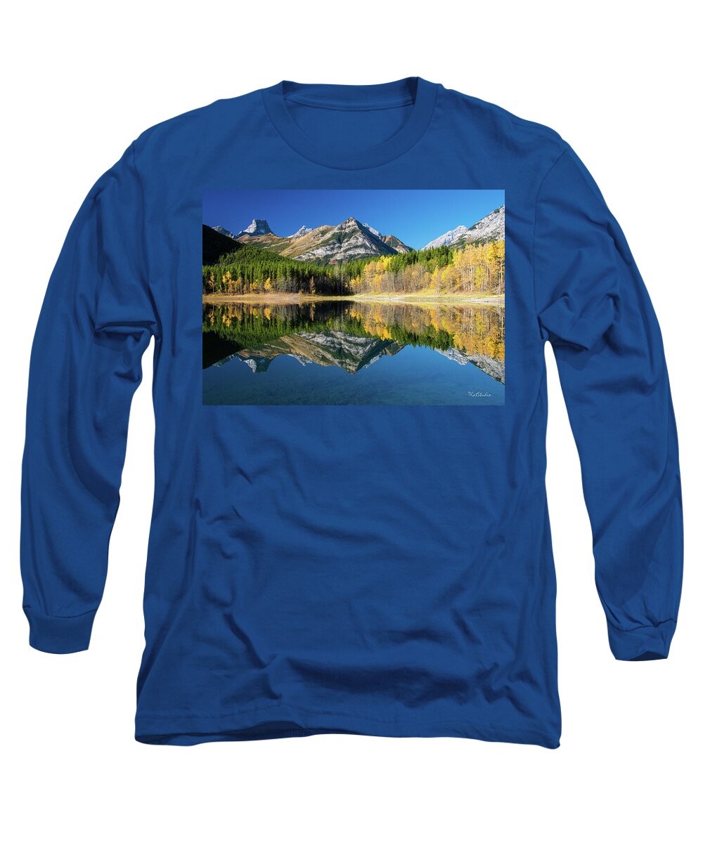 Kananaskis Country Long Sleeve T-Shirt featuring the photograph Wedge Pond Color by Tim Kathka