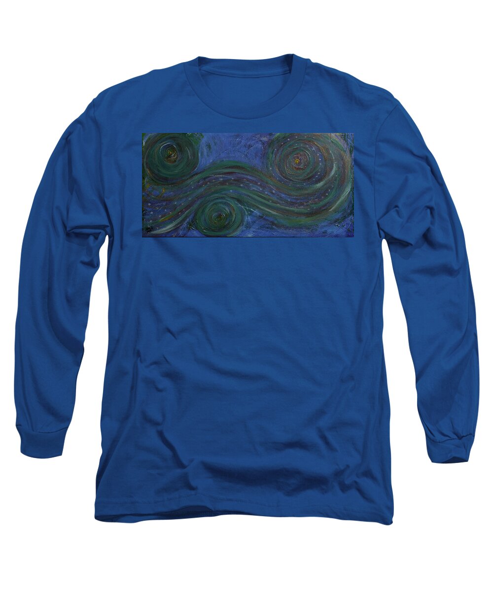 Painting Long Sleeve T-Shirt featuring the painting Whimsy 1 by Annette Hadley