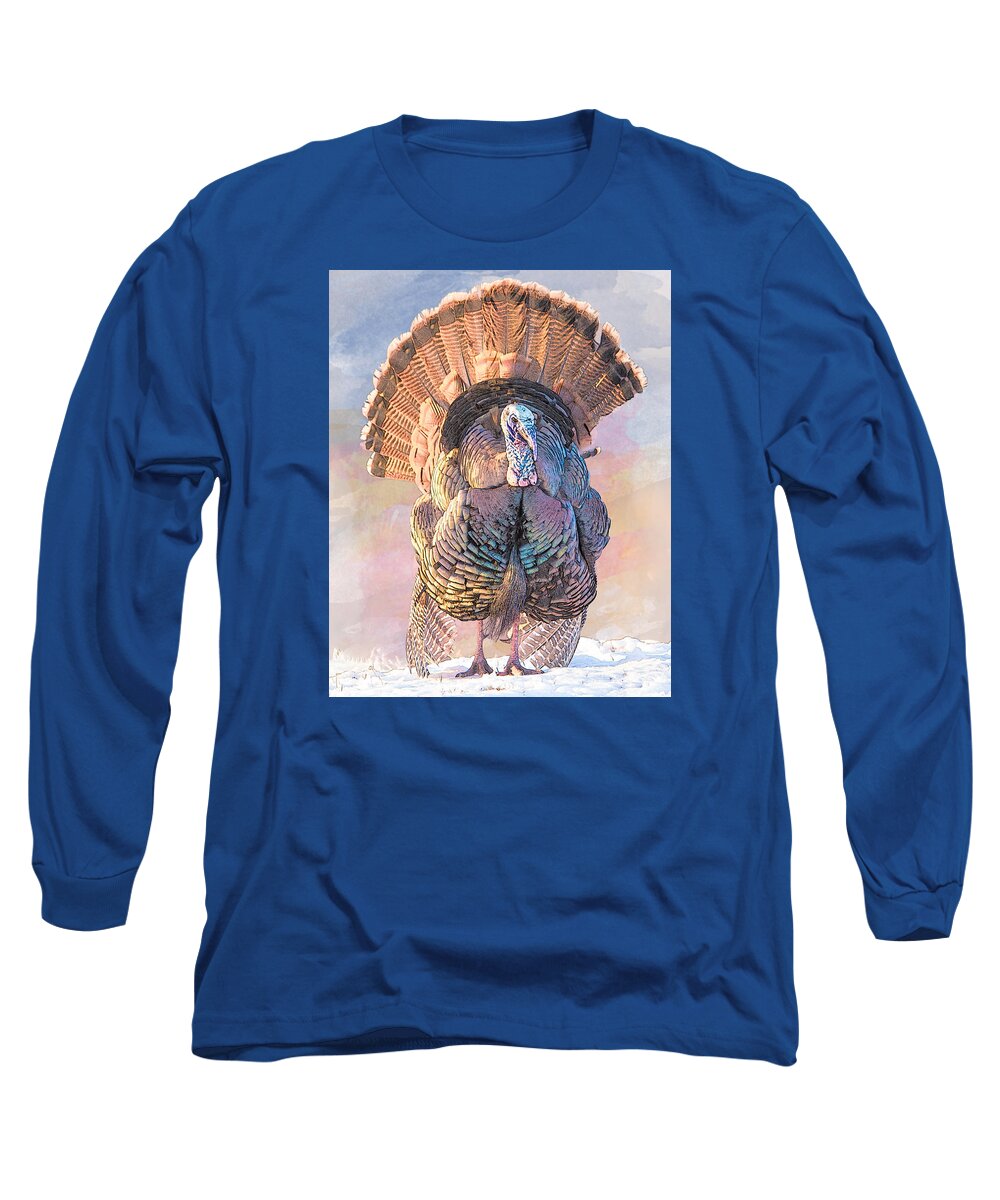 Bird Long Sleeve T-Shirt featuring the photograph Wild Tom Turkey by Patti Deters