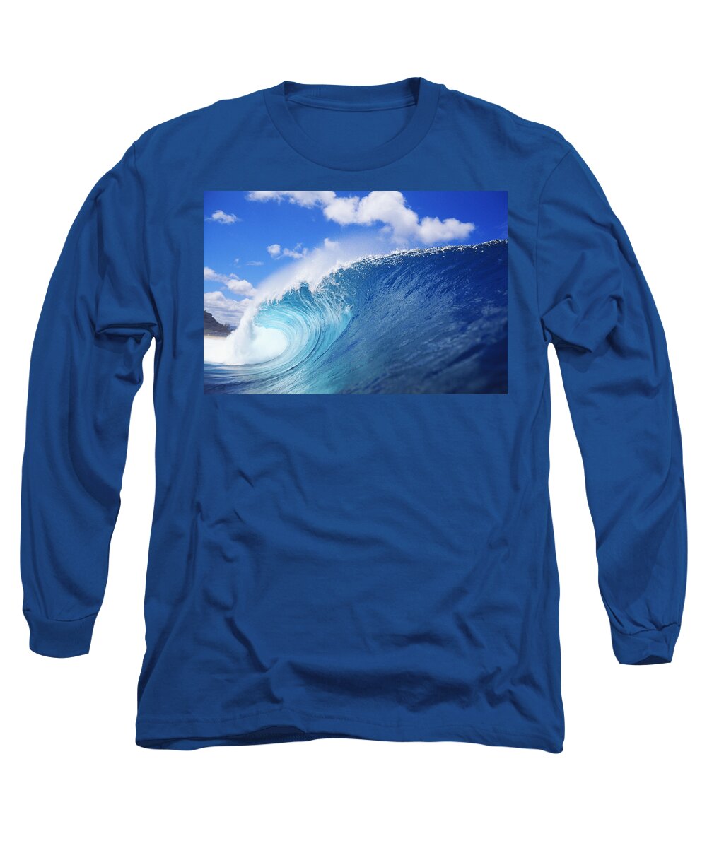 Afternoon Long Sleeve T-Shirt featuring the photograph World Famous Pipeline by Vince Cavataio - Printscapes