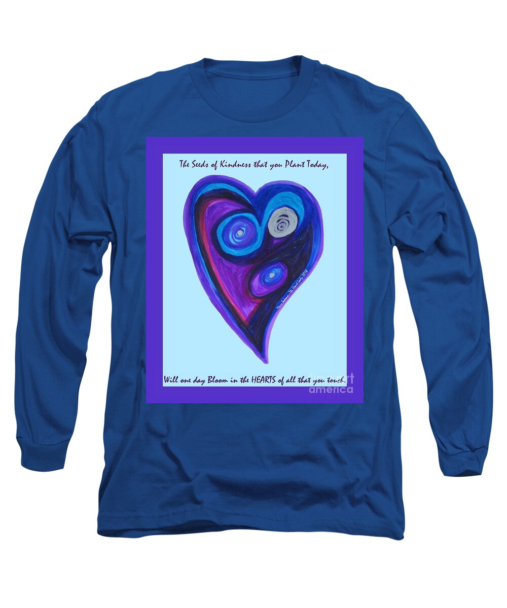 Heart Long Sleeve T-Shirt featuring the photograph Zen Hearts Vortex by Mars Besso