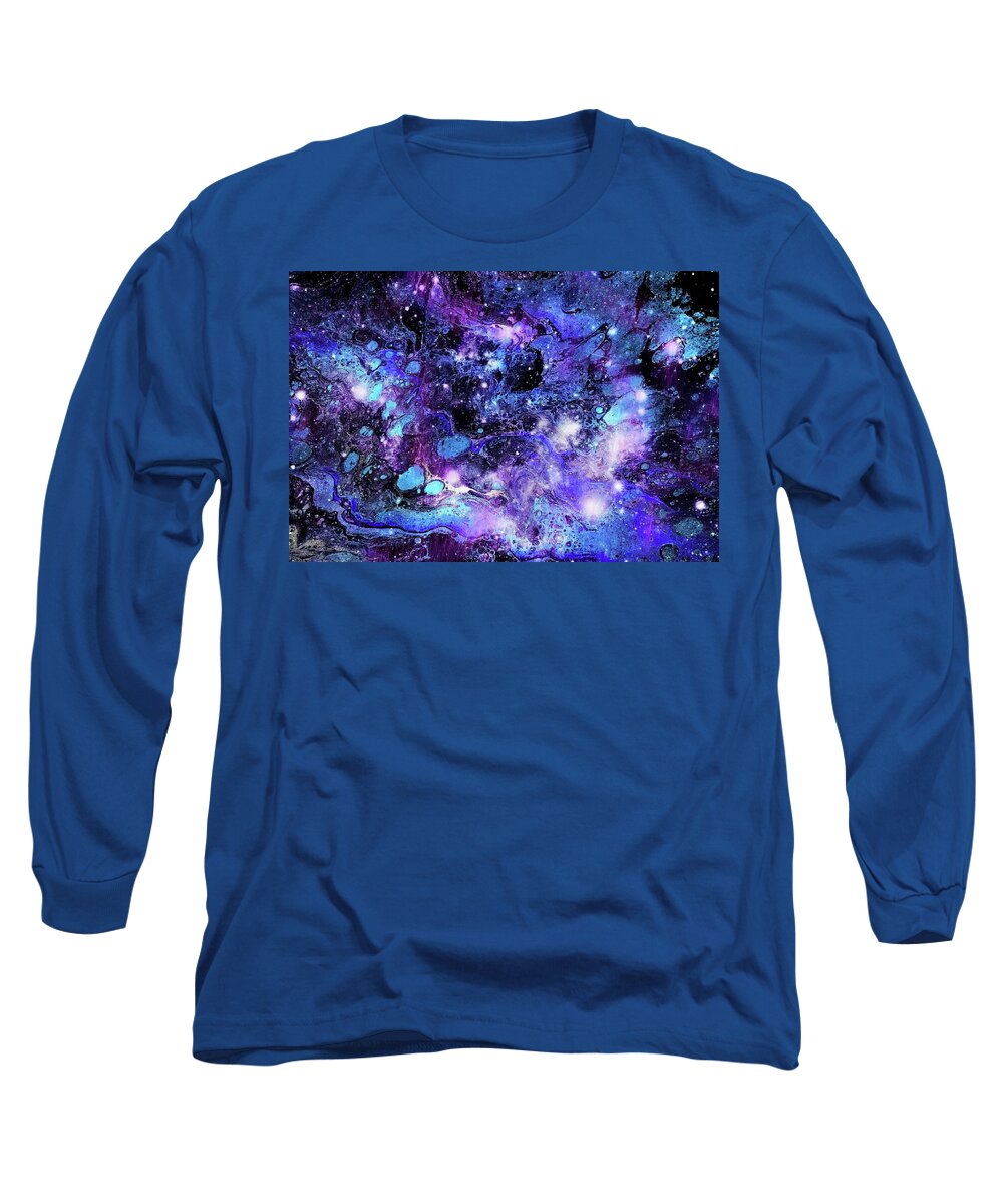 Abstract Long Sleeve T-Shirt featuring the painting Ancient Dreams by Art by Gabriele