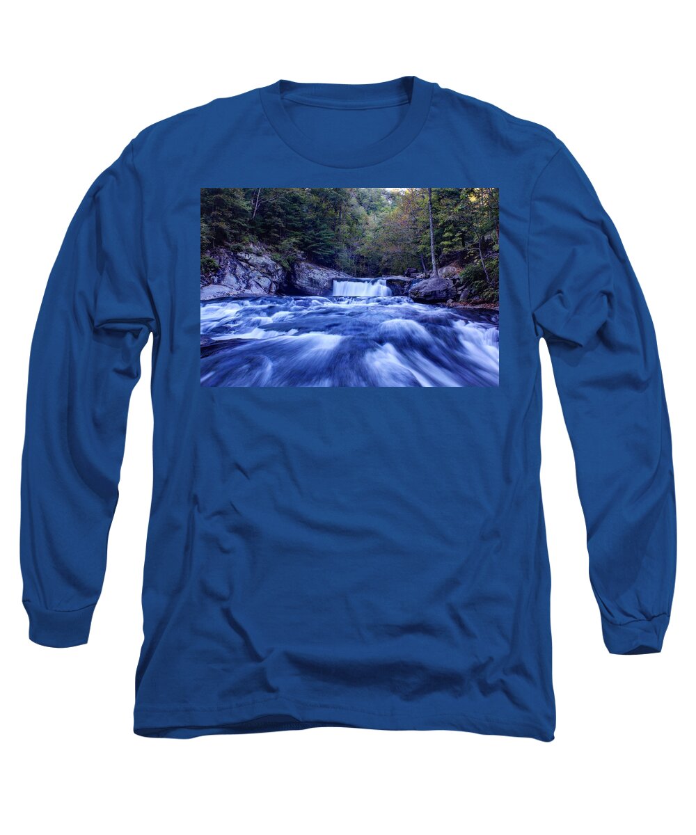 Waterfall Long Sleeve T-Shirt featuring the photograph Baby Falls by Richie Parks