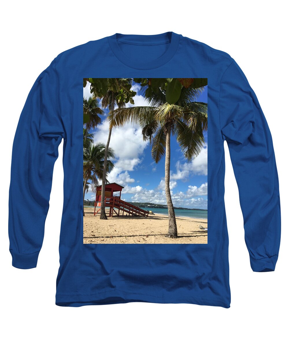 Luquillo Long Sleeve T-Shirt featuring the photograph Luquillo Beach by Alice Terrill