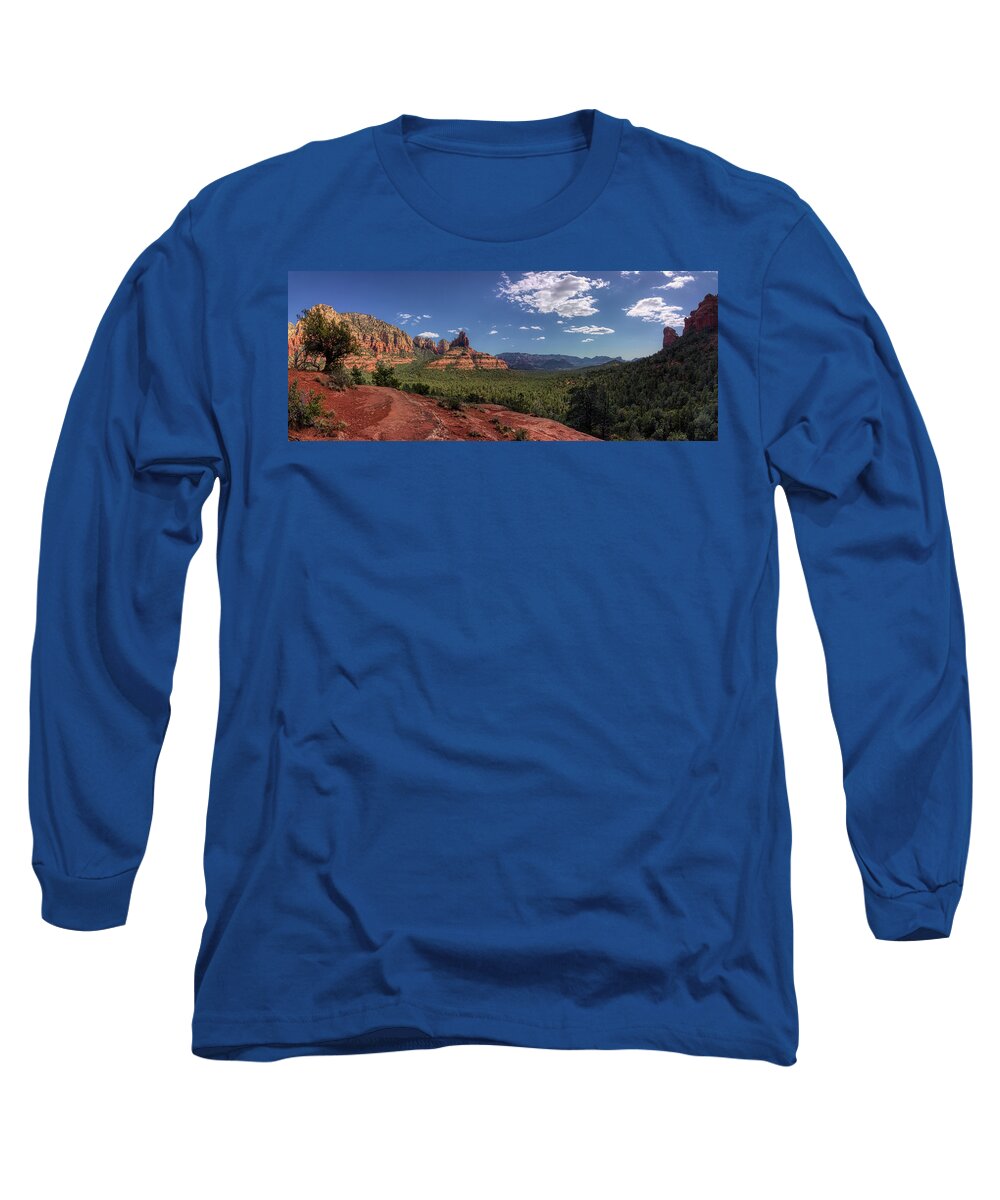 Arizona Long Sleeve T-Shirt featuring the photograph Mormon Canyon Panorama by Andy Konieczny