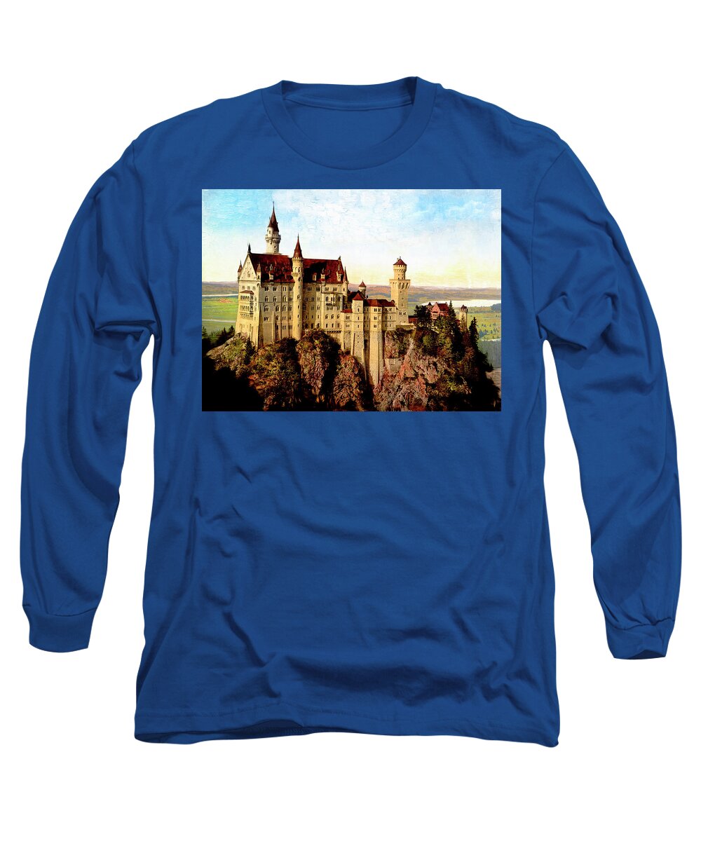 Neuschwanstein Long Sleeve T-Shirt featuring the photograph Schloss Neuschwanstein Castle by Carlos Diaz
