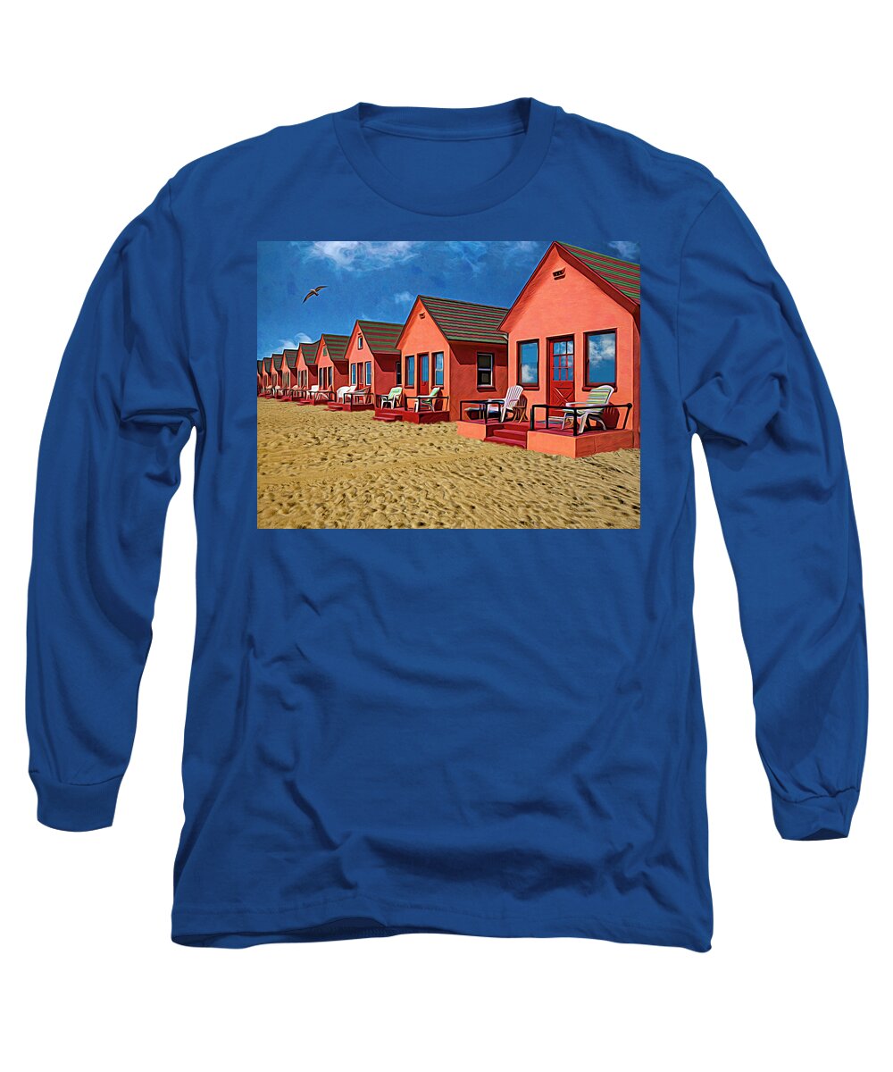 Photography Long Sleeve T-Shirt featuring the photograph The Beach by Paul Wear