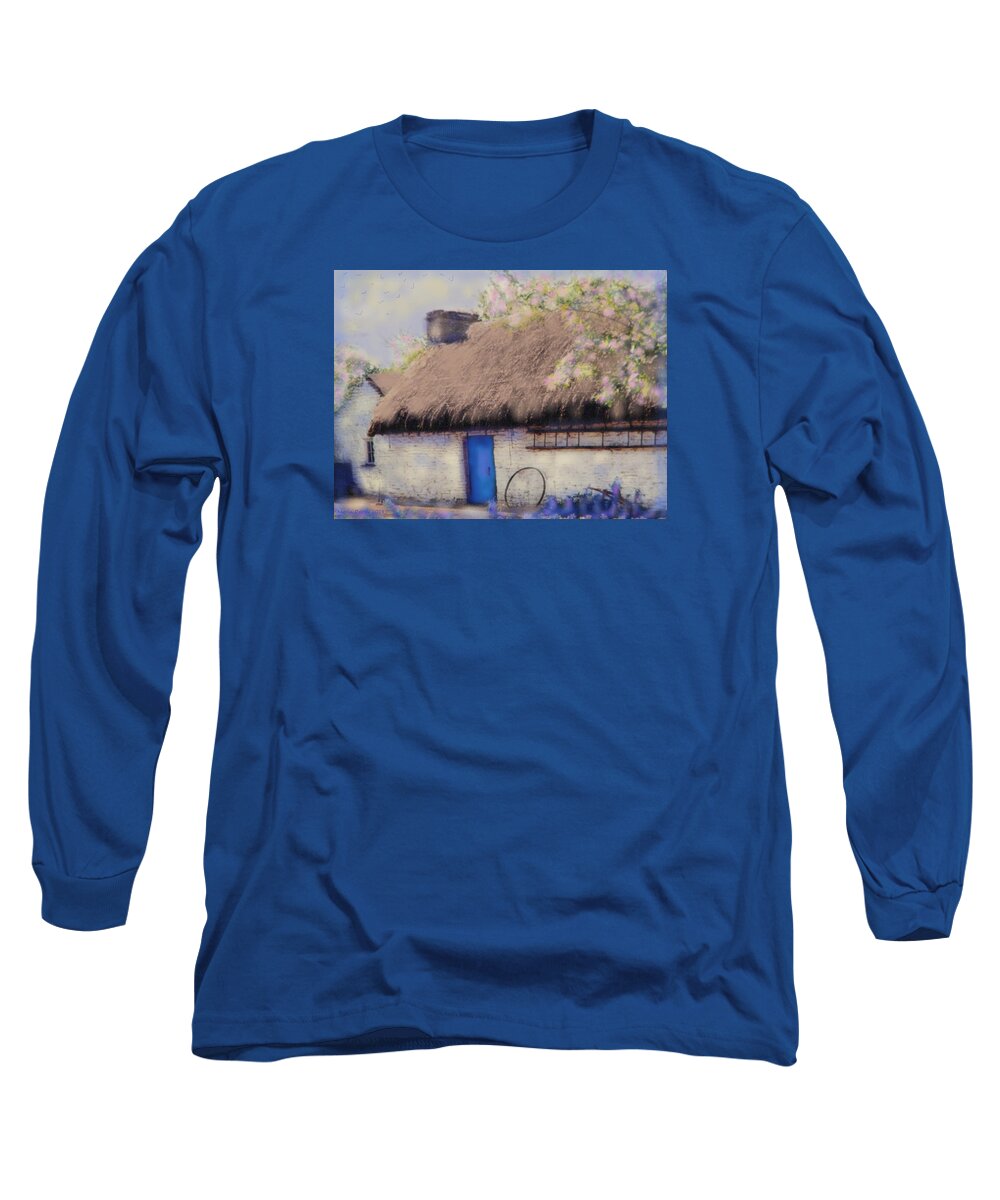 Cottage Long Sleeve T-Shirt featuring the digital art Until We Meet Again by Angela Davies