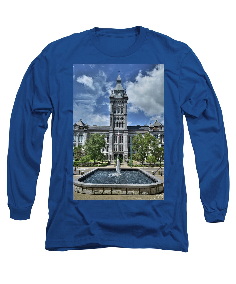 Buffalo Ny Long Sleeve T-Shirt featuring the photograph 001 OLD TOWN HALL retake by Michael Frank Jr