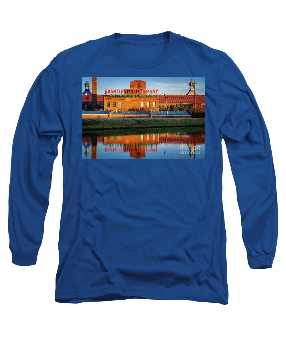 Architecture Long Sleeve T-Shirt featuring the photograph Enterprise Mill Graniteville Company - Augusta GA #1 by Sanjeev Singhal