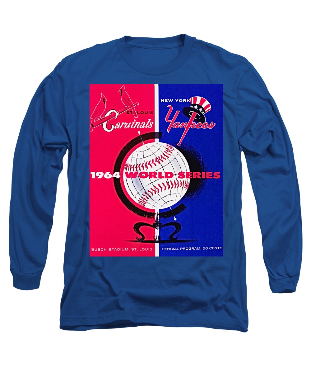 1964 World Series Program Long Sleeve T-Shirt by Row One Brand - Pixels