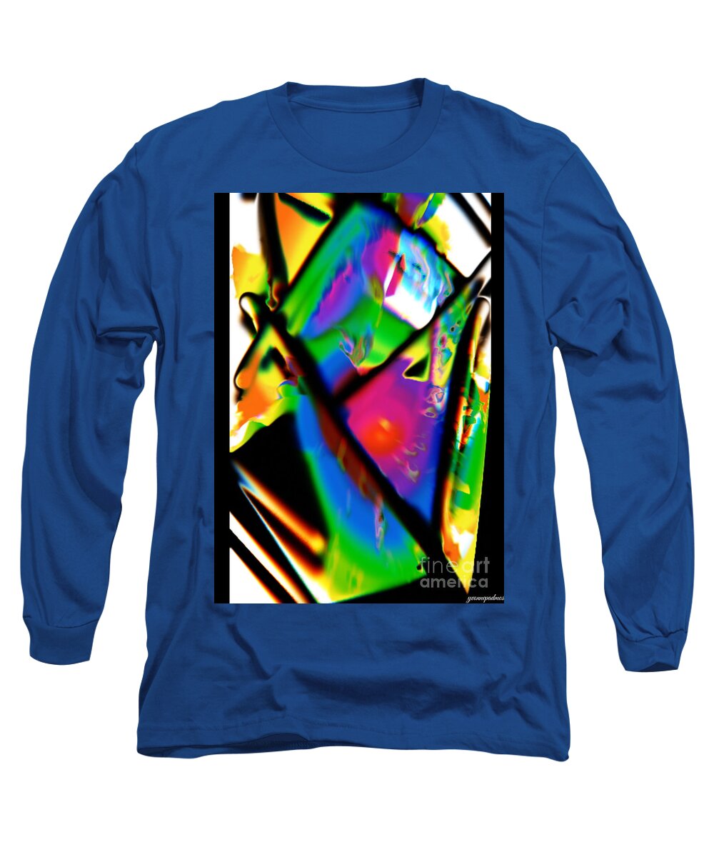 Homepage Long Sleeve T-Shirt featuring the digital art Abstract #6 by Yvonne Padmos