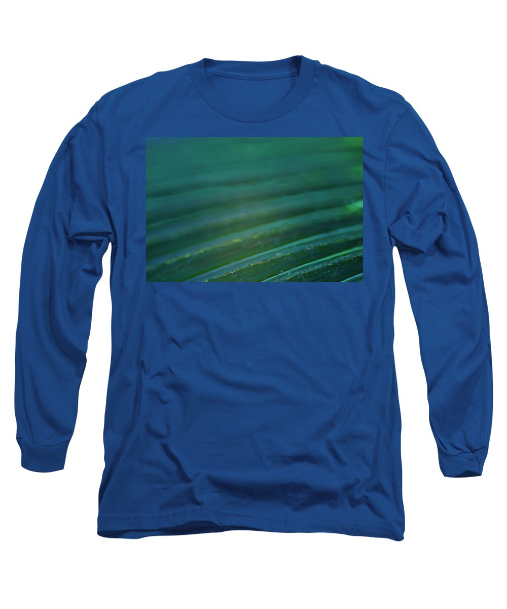Abstract Long Sleeve T-Shirt featuring the photograph Abstract Green by Neil R Finlay